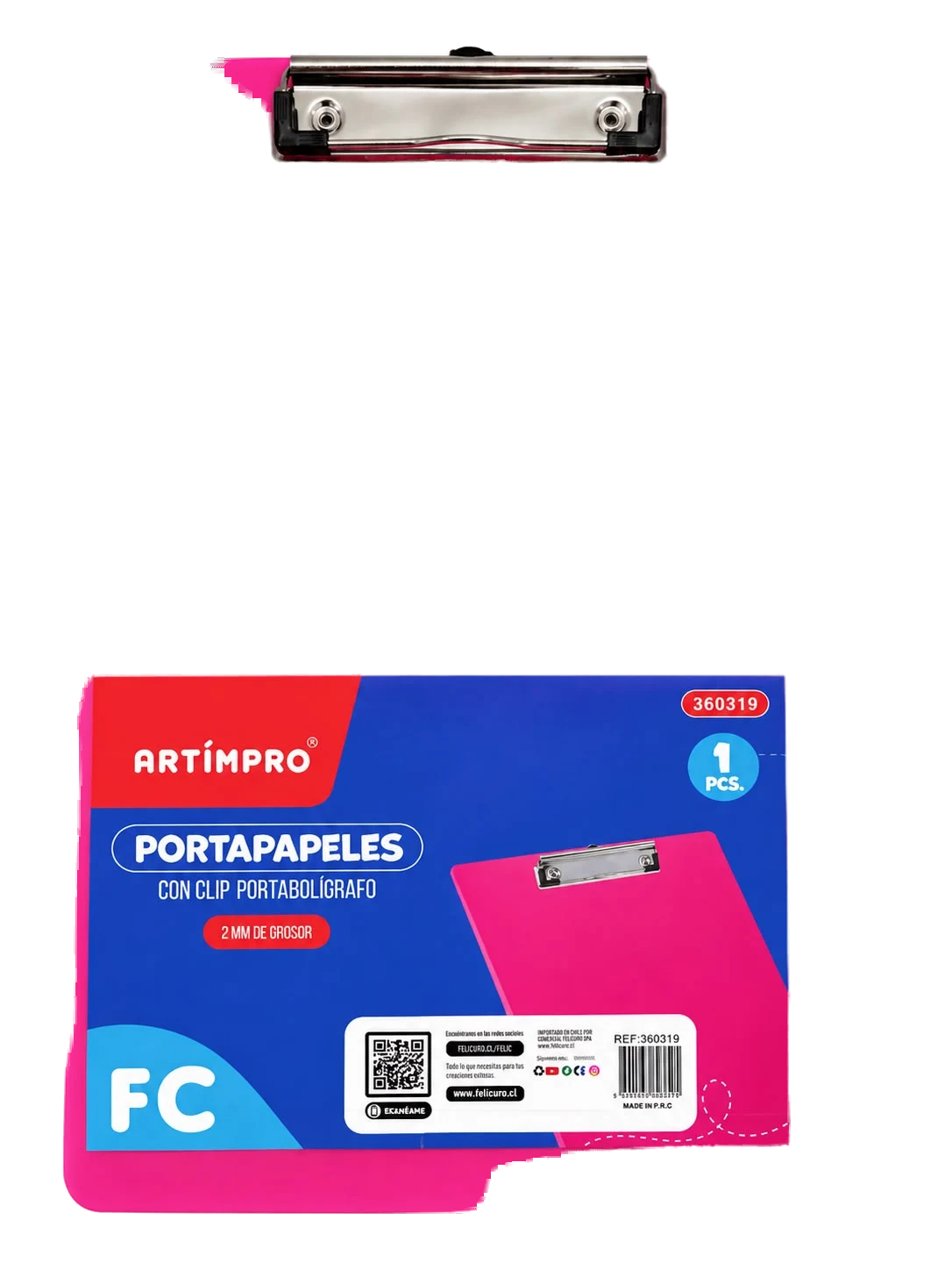 Portapapeles Con Apretador Metalico